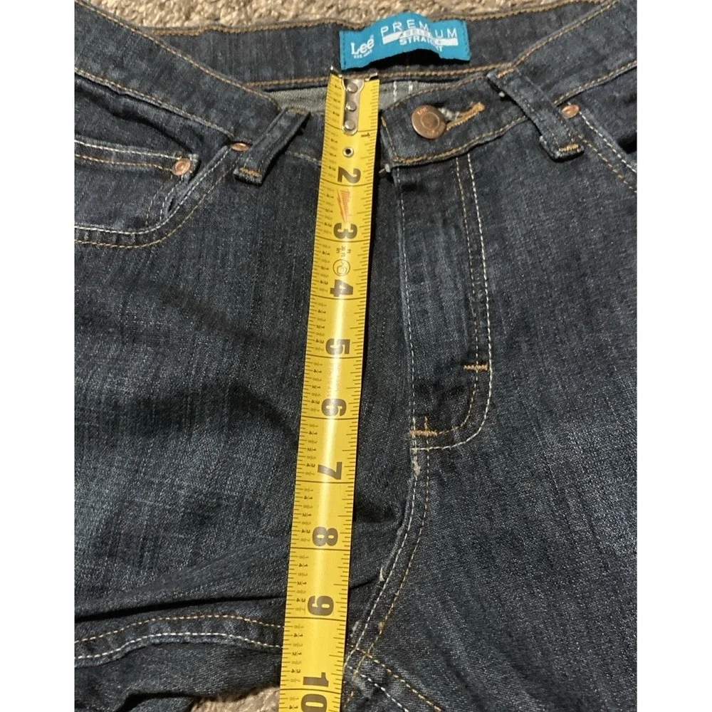 Lee Premium Select Jeans Boys 18R Dark Wash Straight Leg Stretch Denim 28x32